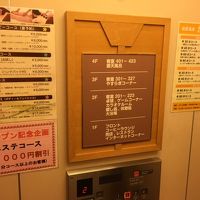 エレベーターの案内
