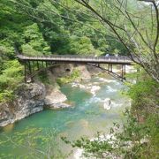 龍神峡の渓谷美を楽しむ絶好のスポット