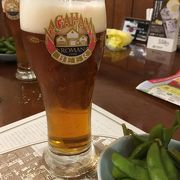 地ビールと近江牛