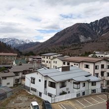 脱衣場からの眺望