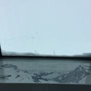 猛吹雪のスフィンクス展望台は何も見えません