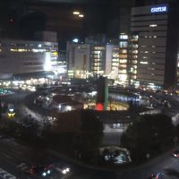 ホテルから見た夜の浜松駅
