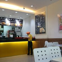 カウンターで注文