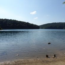 プリトビッツェの中でもかなり広い湖です