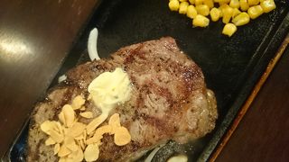 狸小路のステーキ屋さん