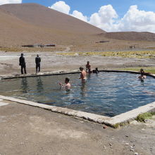 欧米人が入浴してます