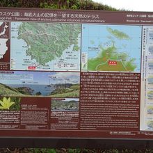 説明書きの看板があります。