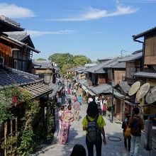 二年坂の景観。