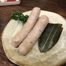 タキザワハムの生ソーセージ、こちらも絶品！