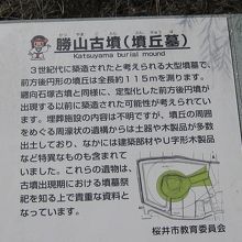 勝山古墳説明板