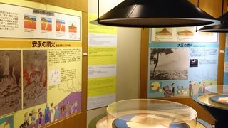 火山について楽しく学べる