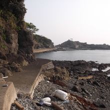 海岸線の遊歩道