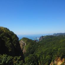 西側には遠く渡島半島も