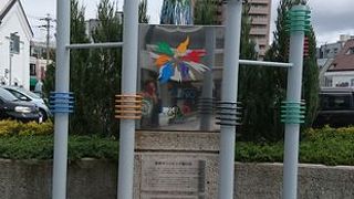 オリンピックの表彰式会場だった場所