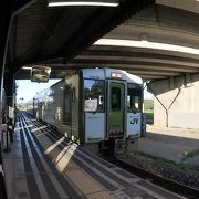 東北新幹線とJR釜石線の接続駅