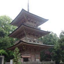 消失により 江戸時代に再興された3重の塔