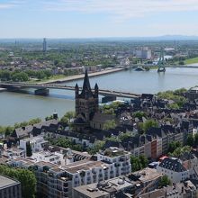塔から望むライン川の風景