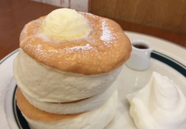 ふわふわしゅわしゅわパンケーキ。