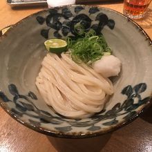 生醤油うどん。