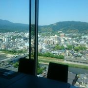１７階から京都を眺める