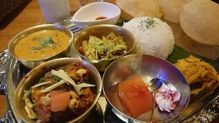 充実した南インドランチセット