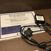 客室内で使用出来る充電器もありました。