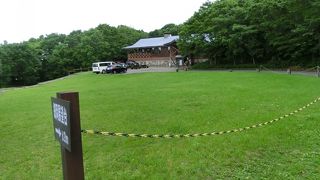 駐車場がありアイスを売っていた