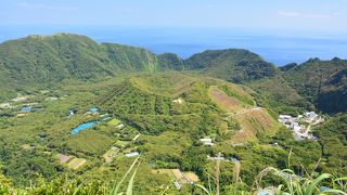 二重カルデラの景観が一番キレイに見えます