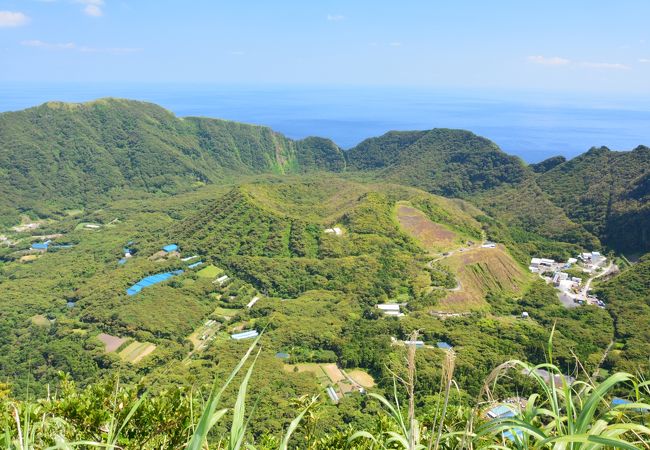 二重カルデラの景観が一番キレイに見えます