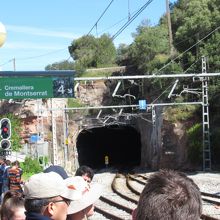 cremallera乗換駅。信号の辺りで待つのがお勧め