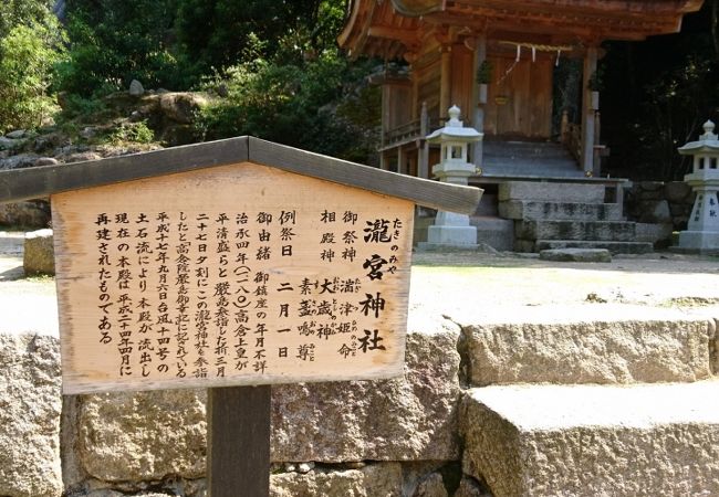 弥山の登山道にありました