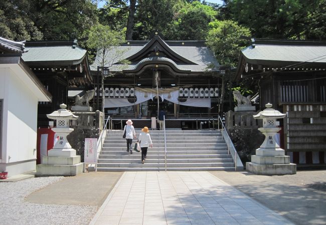 藤で有名な神社