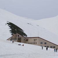 雪に覆われたホテル