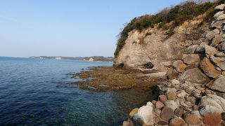突先にある粟島社がとても良い　海を見る最高の場所