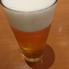 生ビールで乾杯