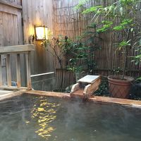 貸切露天風呂の中から