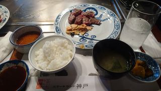 リーズナブルにステーキ