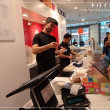 目の前で作ってくれます