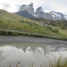 遠くに見えました