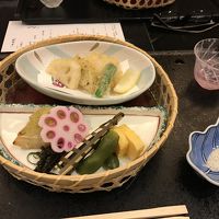 天ぷらの後に椀物・ご飯・赤味噌汁・デザートでした