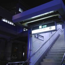 大阪港駅出口。