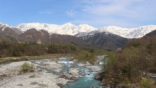 北アルプスの眺めがきれいでした。