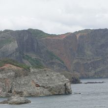 父島側にハートロックが見えます。