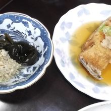 夕食④(カレイ・昆布)