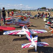 年に一度のラジコン飛行機、ヘリコプターの祭典です