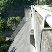 治水専用のダムで水量は少なかった