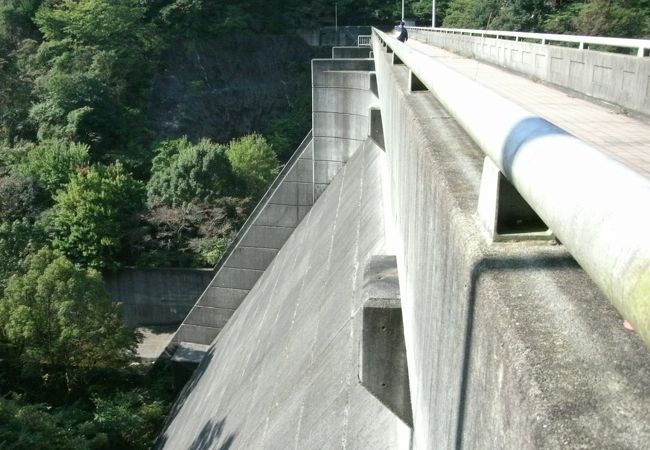 治水専用のダムで水量は少なかった