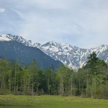 田代池付近からの穂高