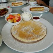 到着日のさわやかな朝食タイム♪