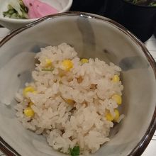 とうもろこし炊き込みご飯